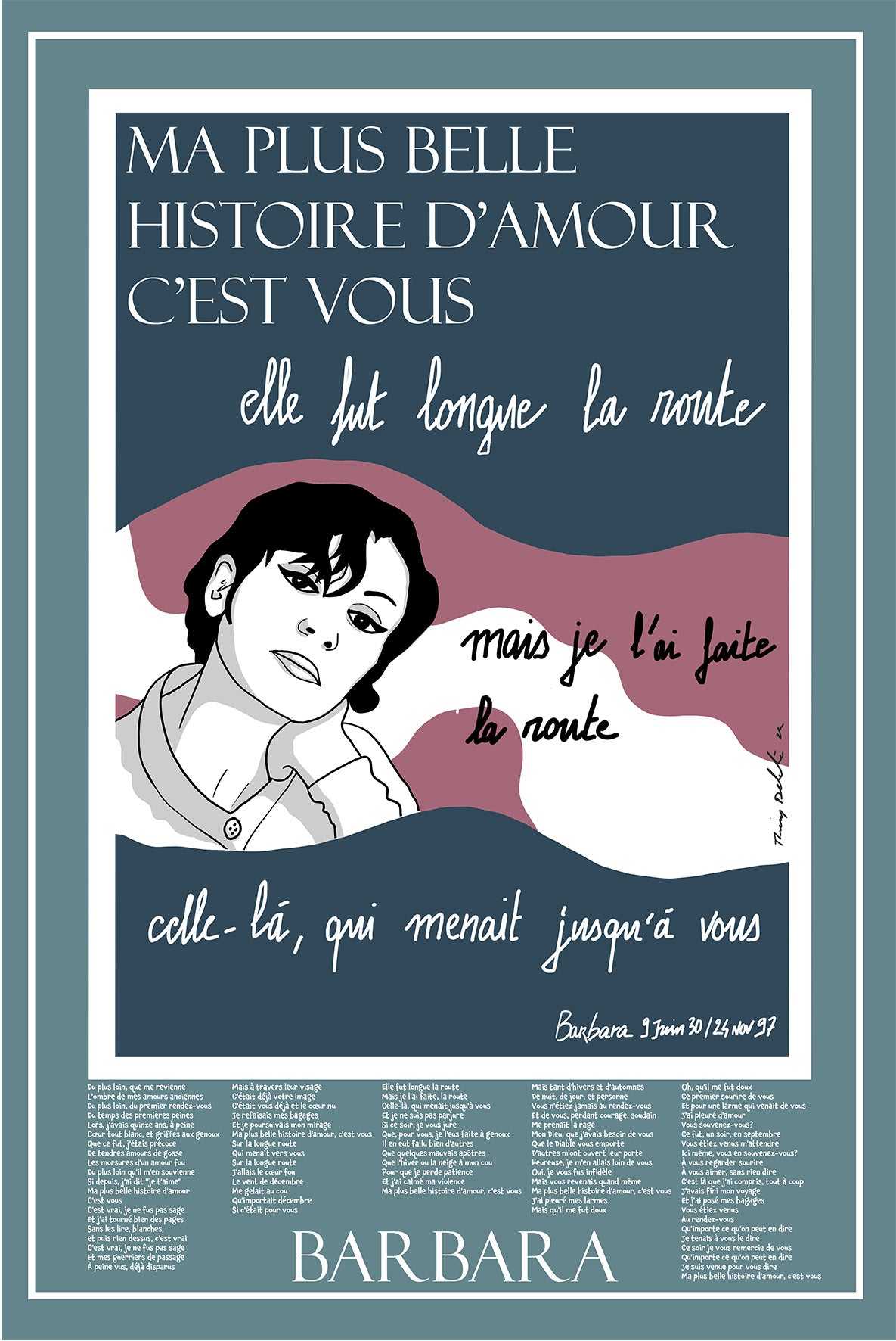 Barbara 2 - Ma plus belle historie d'amour c'est vous (affiche 60x40 livrée chez vous)